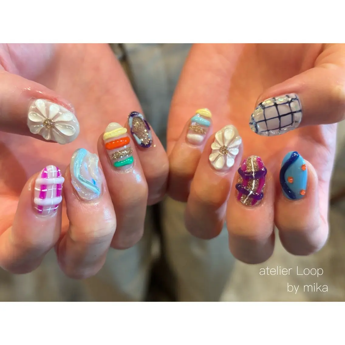ネイル ニュアンスネイル ハンドネイル atelier Loop♪MIKAのネイルデザイン