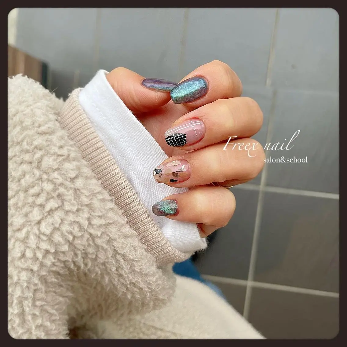 ネイル ハンドネイル ハンドケア freex nail /ニュアンス/個性派のネイルデザイン