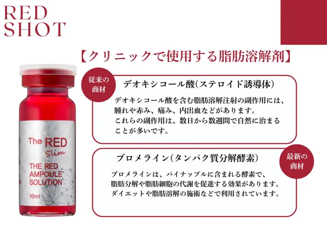 レッドショット 1cc 4,980円の写真