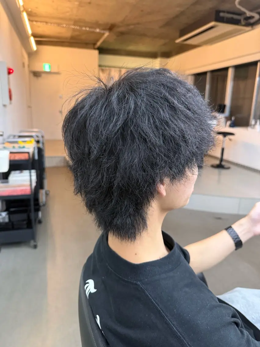 【minimo限定❗️メンズ限定❗️】当日予約ok🌝暗め・黒染め・自然なブラウンカラー🌝※ブリーチ無しの写真