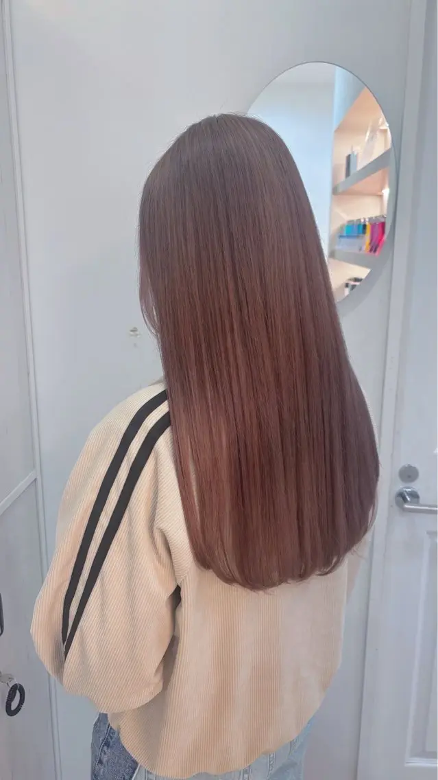 ロング カラー ベージュカラー ブリーチ ヘアカラー 🫧髪質改善🫧 神田紗来のヘアスタイル