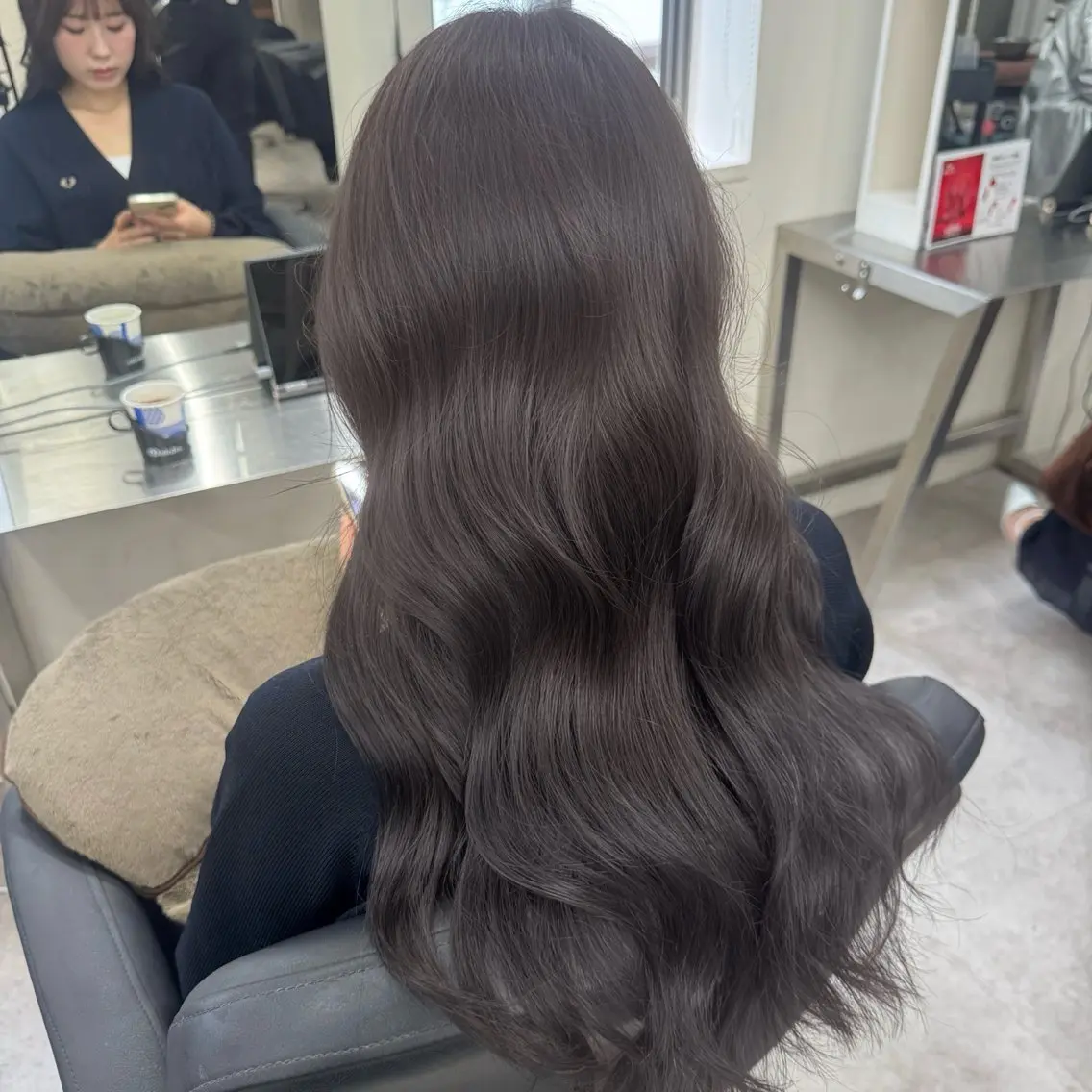 ロング カラー カット ヘアカラー トリートメント 🎀レイヤー×透明感 ×髪質改善🎀米田のヘアスタイル