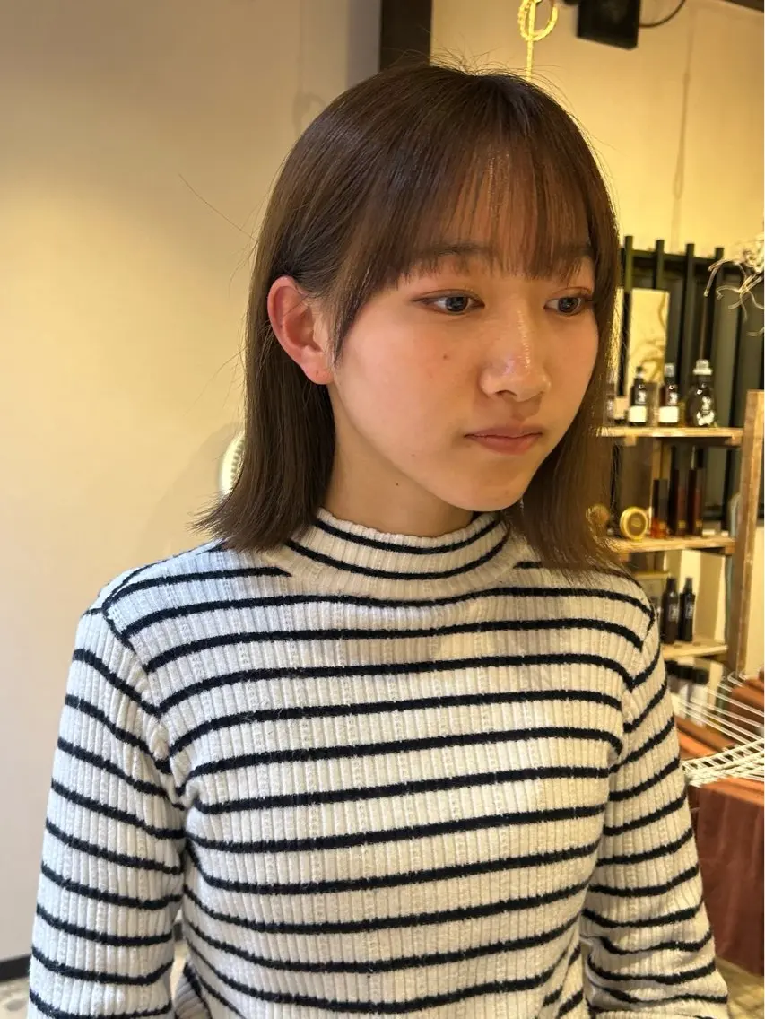 ショート ボブ 外ハネヘア 北原 紗希のヘアスタイル