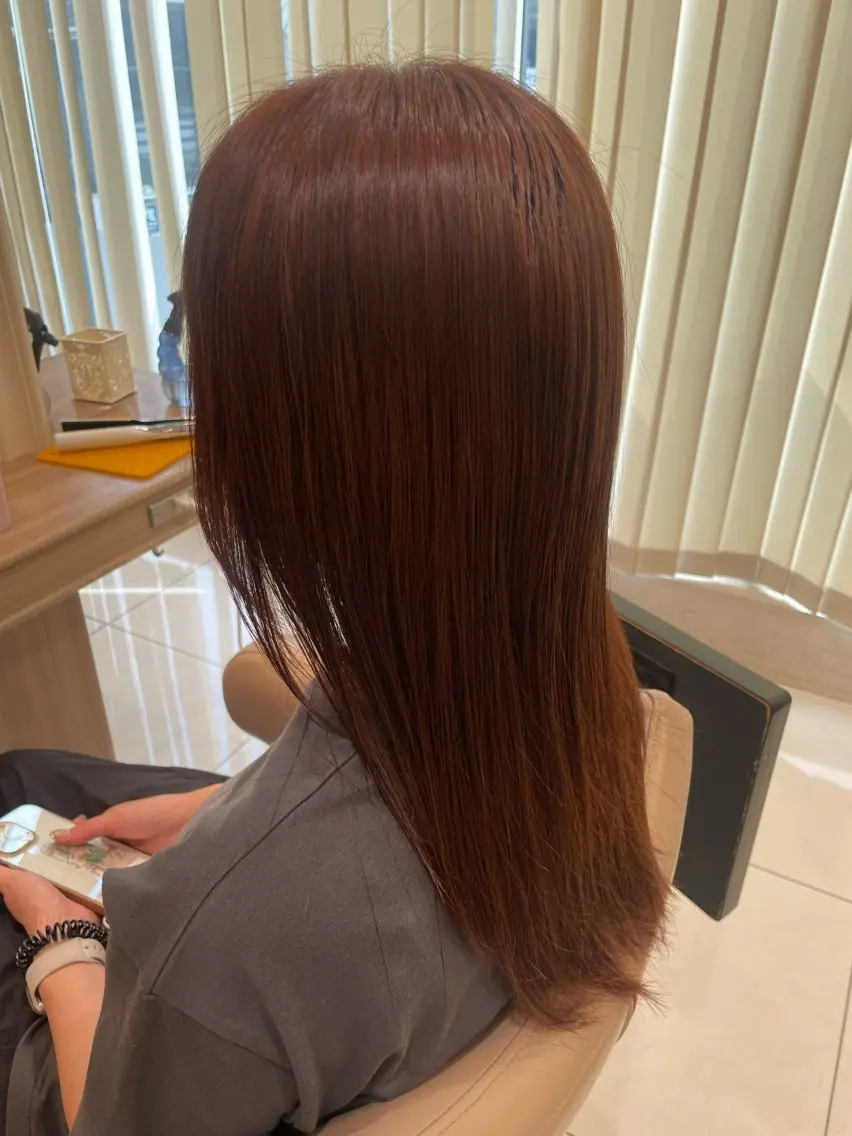 ロング カラー カット ヘアカラー トリートメント 韓国ヘアメイク🎀/ 縮毛矯正✨山本媛香のヘアスタイル