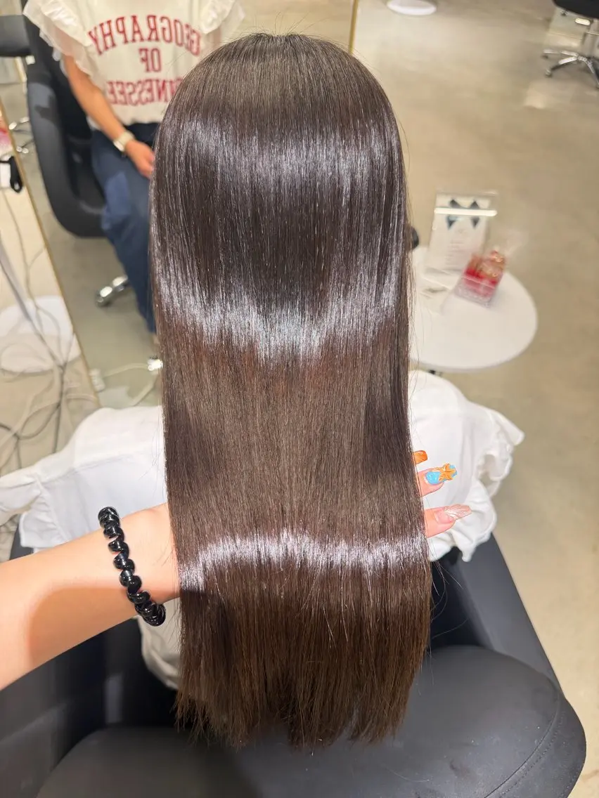 ロング カラー 髪質改善 caho／大阪梅田 韓国ヘア♡のヘアスタイル