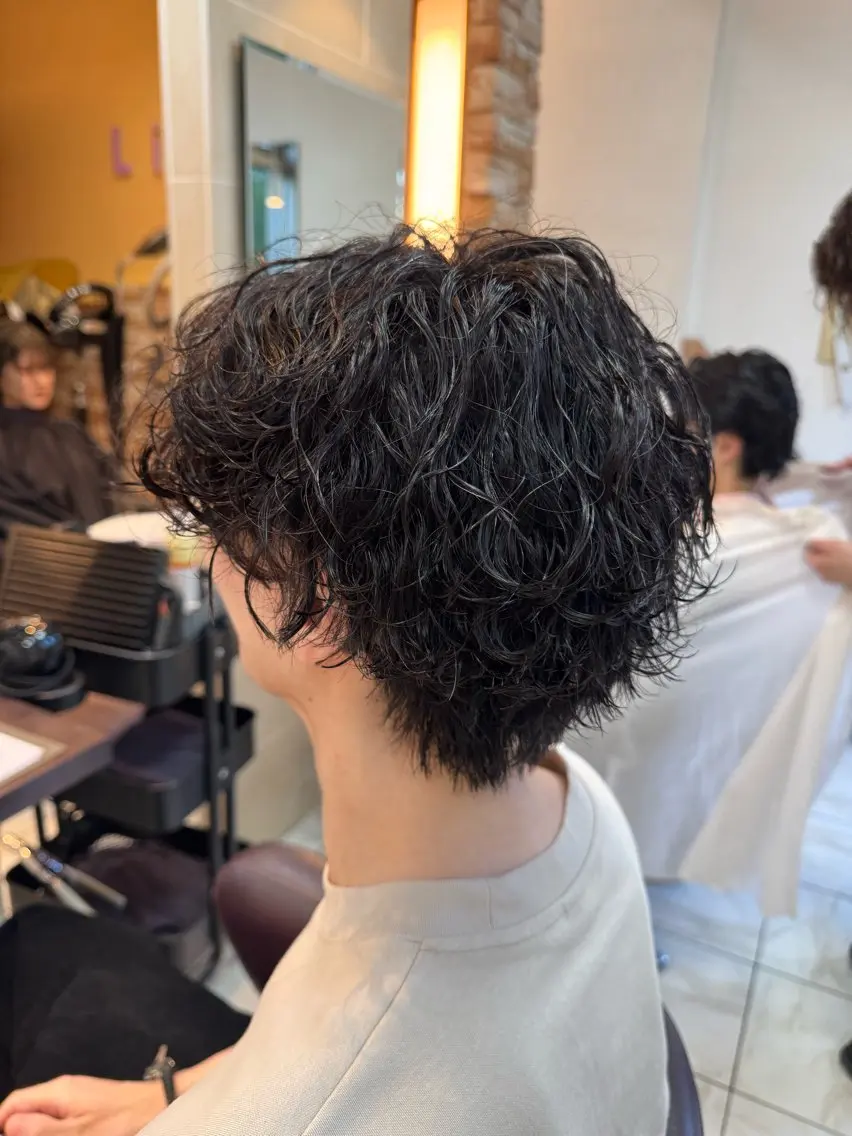 パーマ メンズ メンズパーマ 波巻きパーマ カット パーマ ⭐️メンズパーマ /カラー宮野翔のヘアスタイル