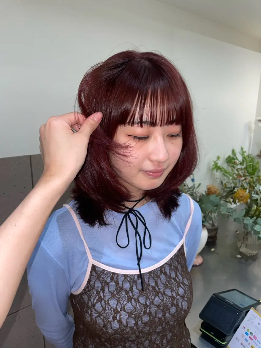ミディアム カラー ヘアカラー JURI /HUIのヘアスタイル