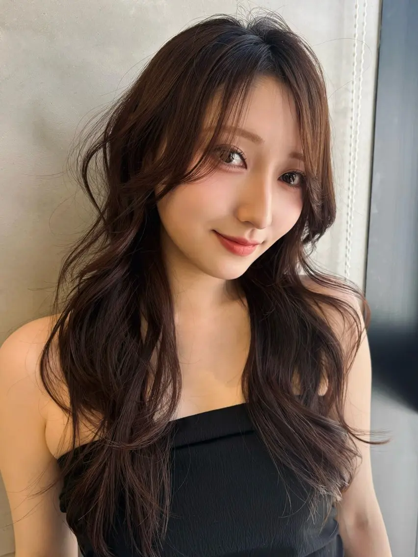 ロング カット ヘアカラー まさとお洒落 色気個性ヘアのヘアスタイル