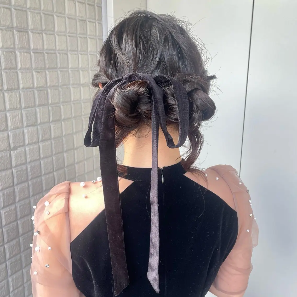 ヘアアレンジ ヘアセット 銀座：似合わせカラー オリーブ🫒アレンジのヘアスタイル