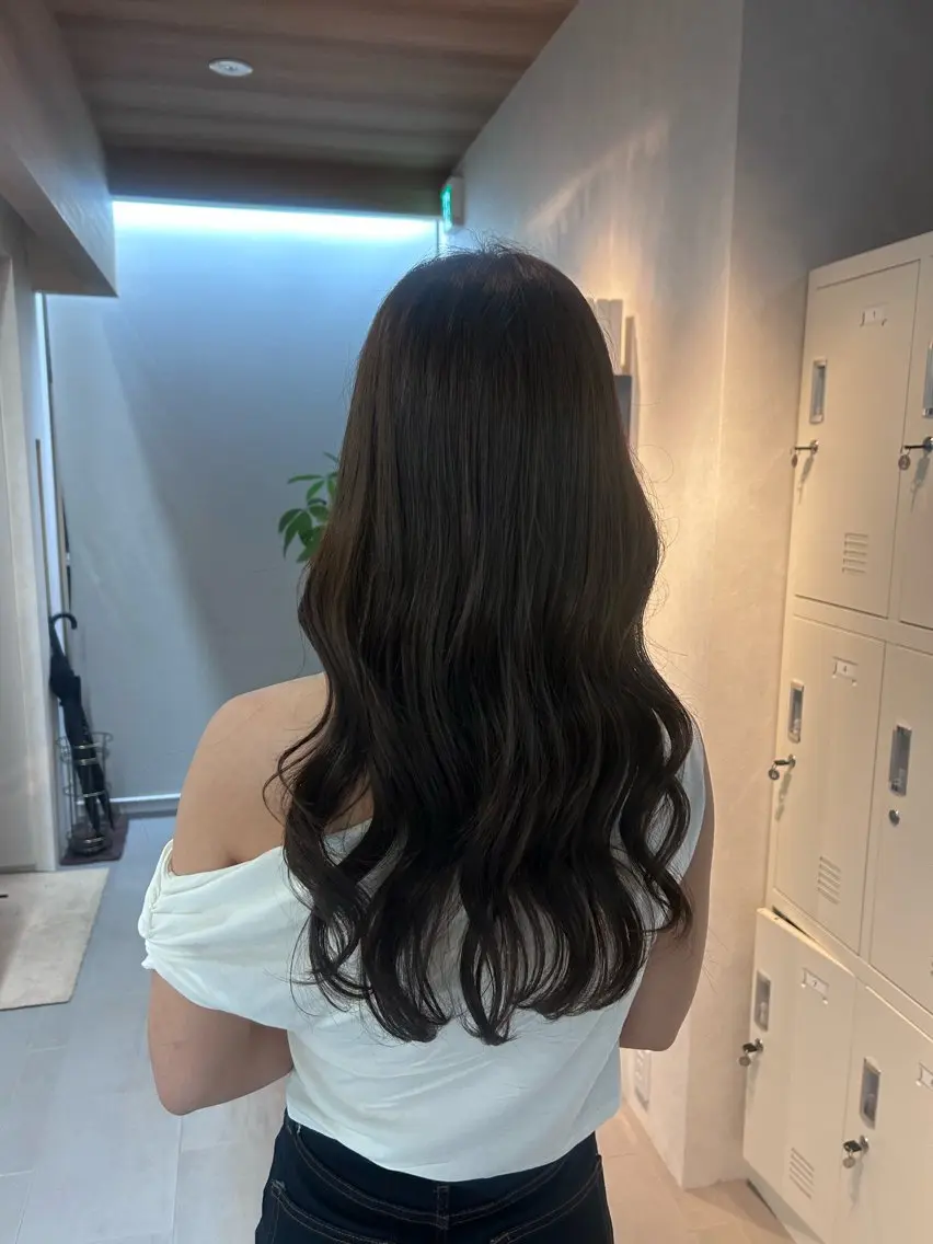 ロング カット ヘアカラー トリートメント ヘッドスパ RINO LAMINのヘアスタイル
