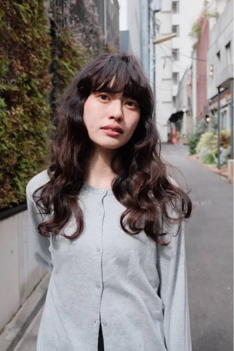 ロング パーマ ボブ レイヤーカット ロング デジタルパーマ カット パーマ 【お洒落パーマ】 Elme　肥塚康汰郎のヘアスタイル