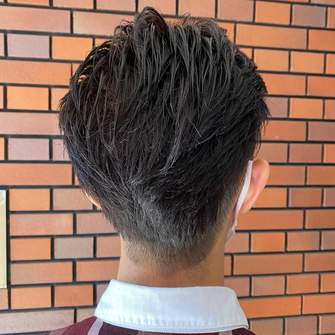 ショート メンズ カット トリートメント エイトウメダ 店長 稲尾友則のヘアスタイル