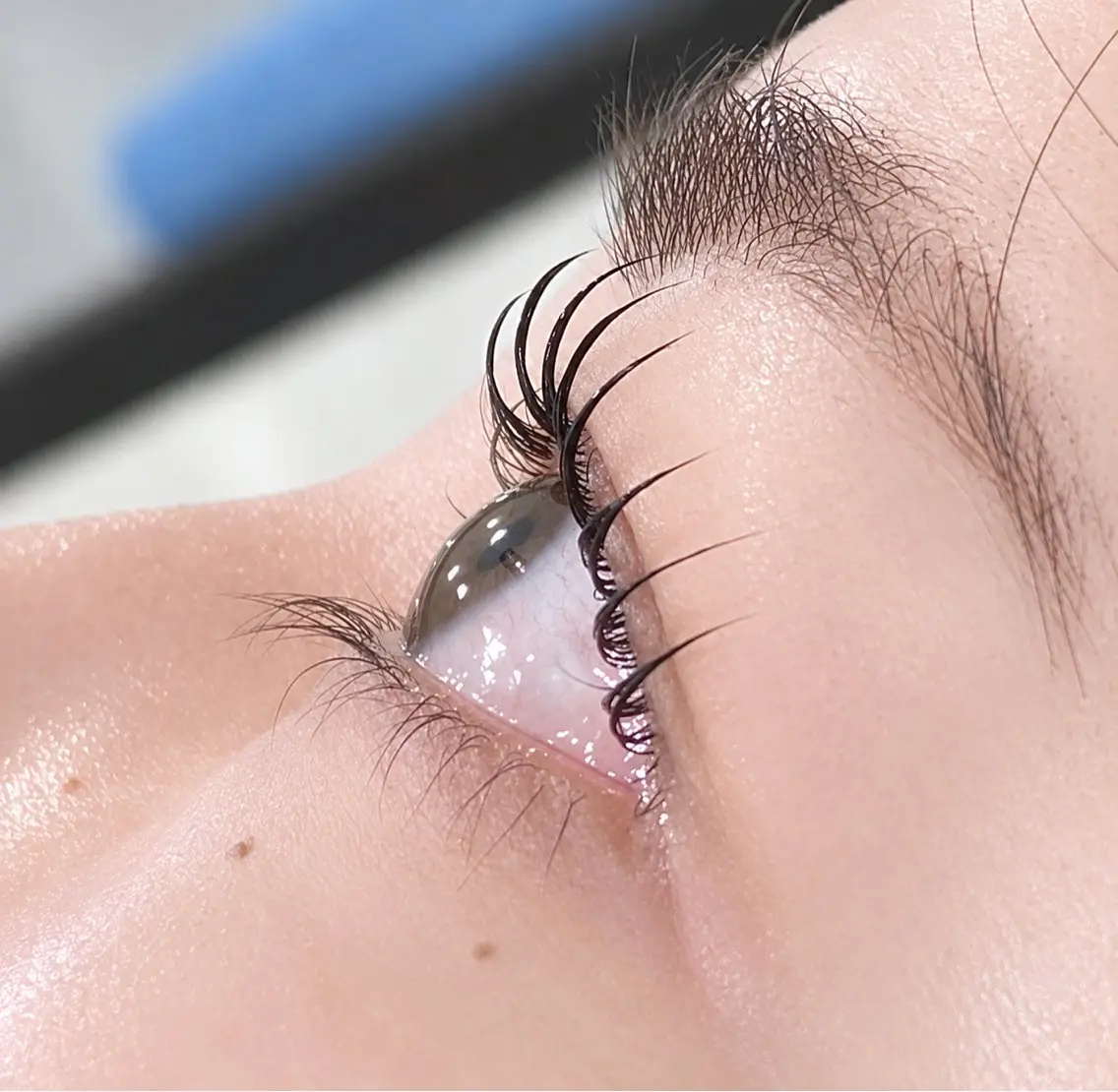マツエク・マツパ 束感まつ毛 ナチュラル 一重×まつ毛パーマ eyelist HARUKAのマツエク・マツパデザイン