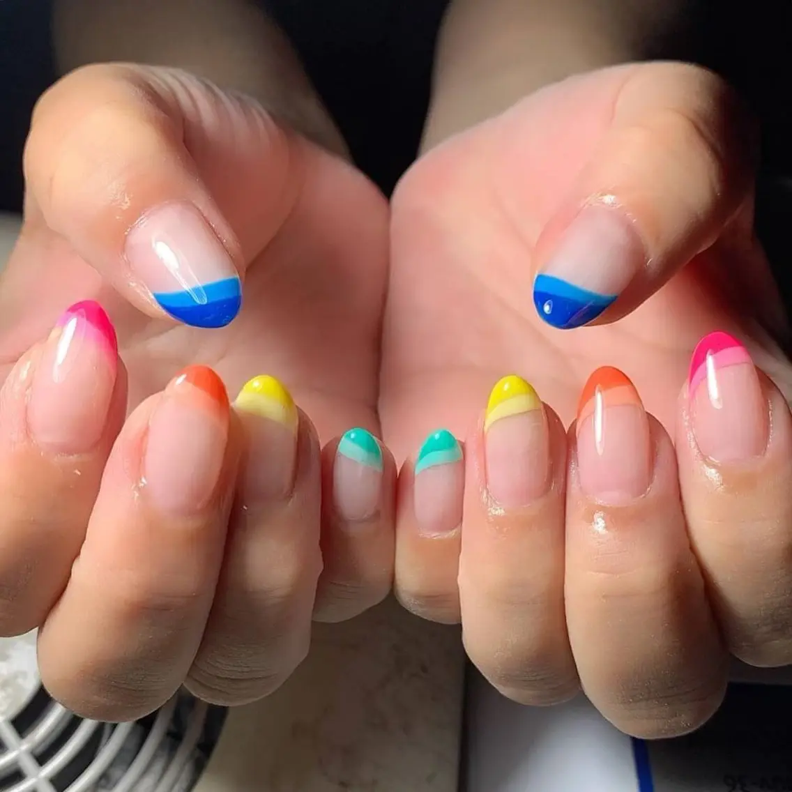ネイル ダブルフレンチ フレンチネイル MHR nailのネイルデザイン