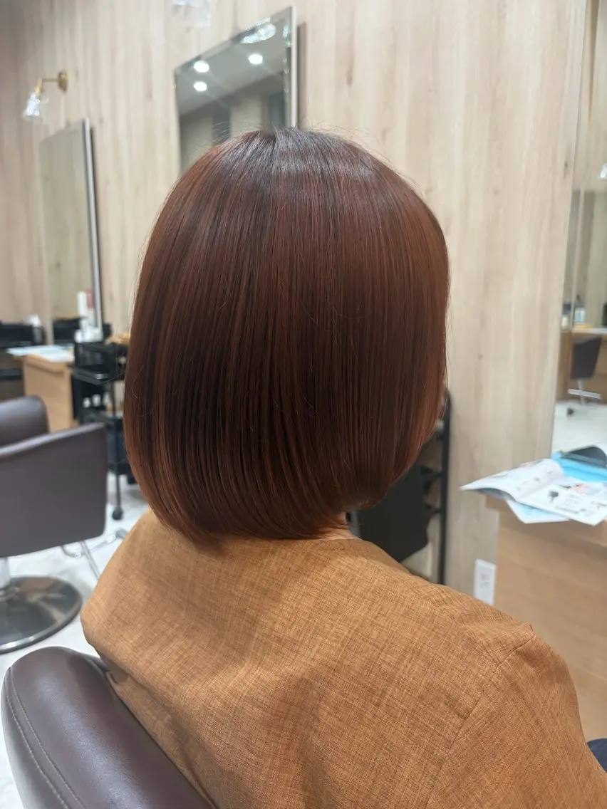 ミディアム カラー ブリーチ ブラウンカラー ブリーチなしカラー ピンクカラー ピンクブラウン ヘアカラー ︎ ︎︎︎︎︎ あいらのヘアスタイル