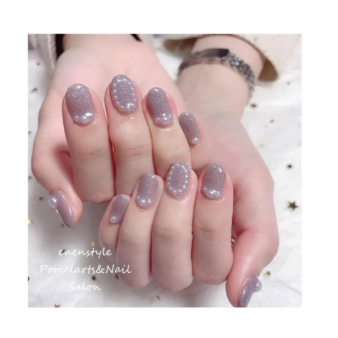 ショート ネイル ジェルネイル ニュアンスネイル オフィスネイル ワンカラーネイル パラジェル ハンドネイル 🐾enen style 🐾のネイルデザイン