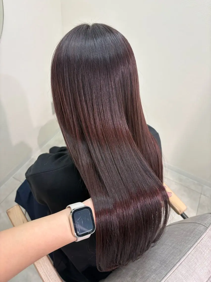 【🎟️ミニモ限定カットなし🩰】髪質改善inケアカラー＋髪質改善TR＋スパの写真