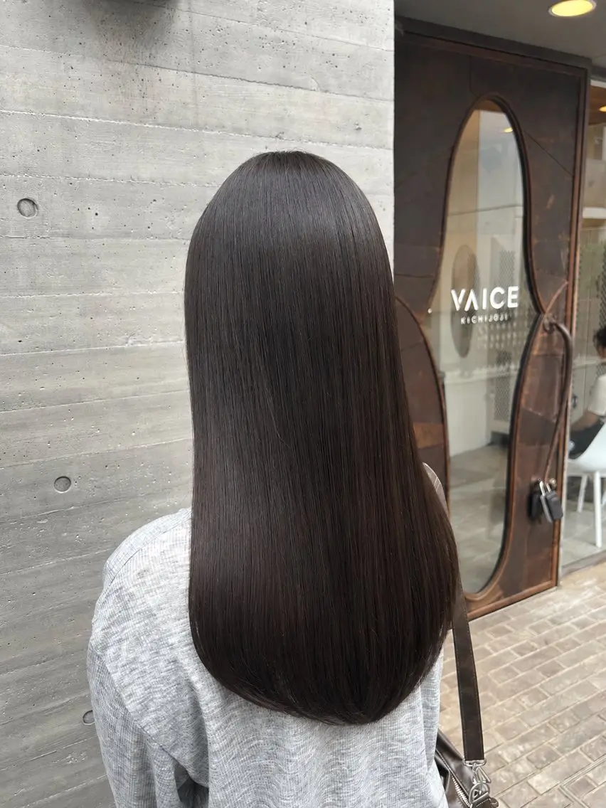 ロング 縮毛矯正 似合わせカット&艶 カラー🤍ヒナタ🤍のヘアスタイル