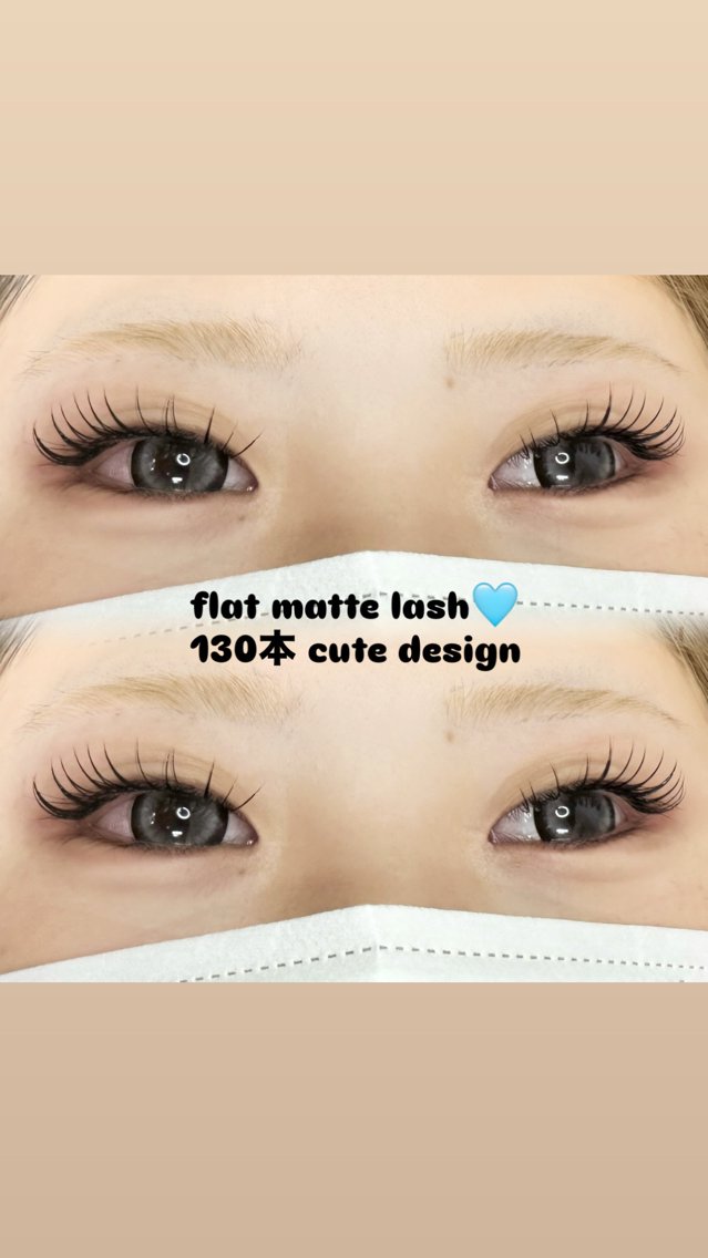 マツエク・マツパ フラットラッシュ マツエク mori 💎eyelashのマツエク・マツパデザイン