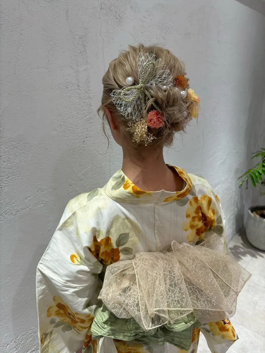 ヘアアレンジ 浴衣 サソウ ユリエ🥥のヘアスタイル
