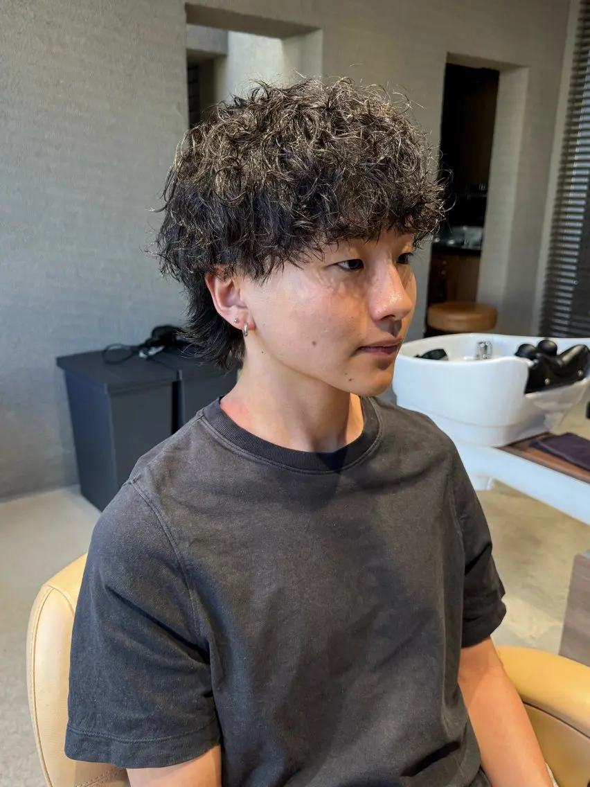 パーマ メンズ カット パーマ メンズカットパーマ 伊藤瑠星のヘアスタイル