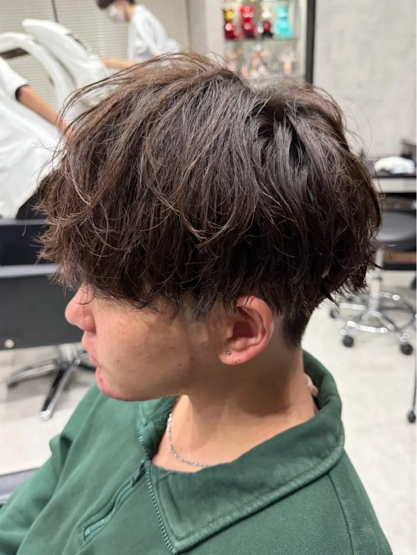 ショート パーマ メンズ メンズパーマ カット パーマ ユウ🪄 パーマ指名No1のヘアスタイル