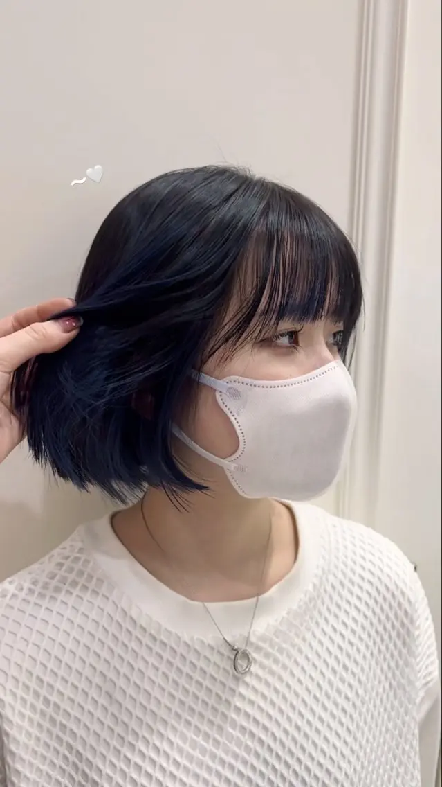 ショート カラー ヘアアレンジ ヘアカラー 顔周り/透明感/銀座 🩵rinoのヘアスタイル