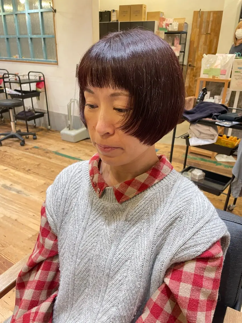 ショート ショートヘア 横田 愛梨のヘアスタイル