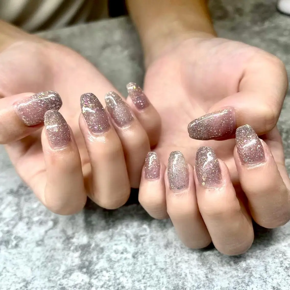 ネイル チークネイル 桜ネイル フラッシュネイル フレンチネイル ジェルネイル ハンドネイル YOSHIOKA船橋 フィルイン♡長さだしのネイルデザイン