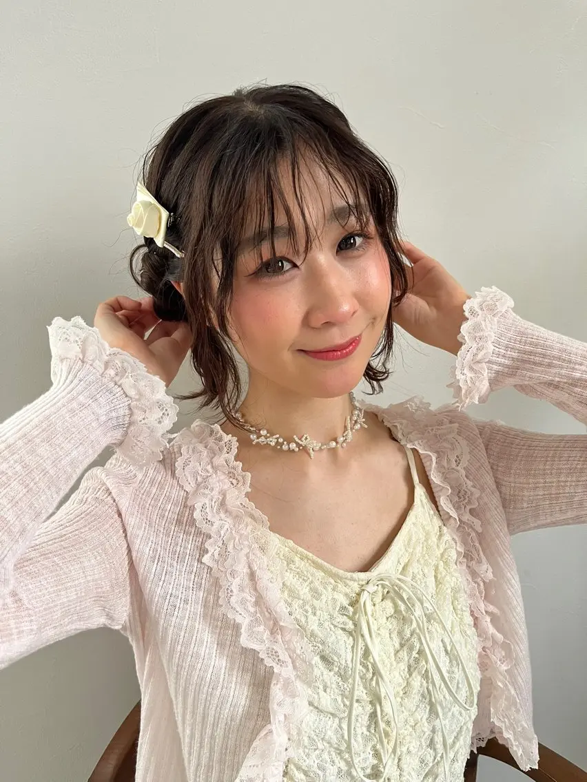 ロング 原口 桃歌のヘアスタイル