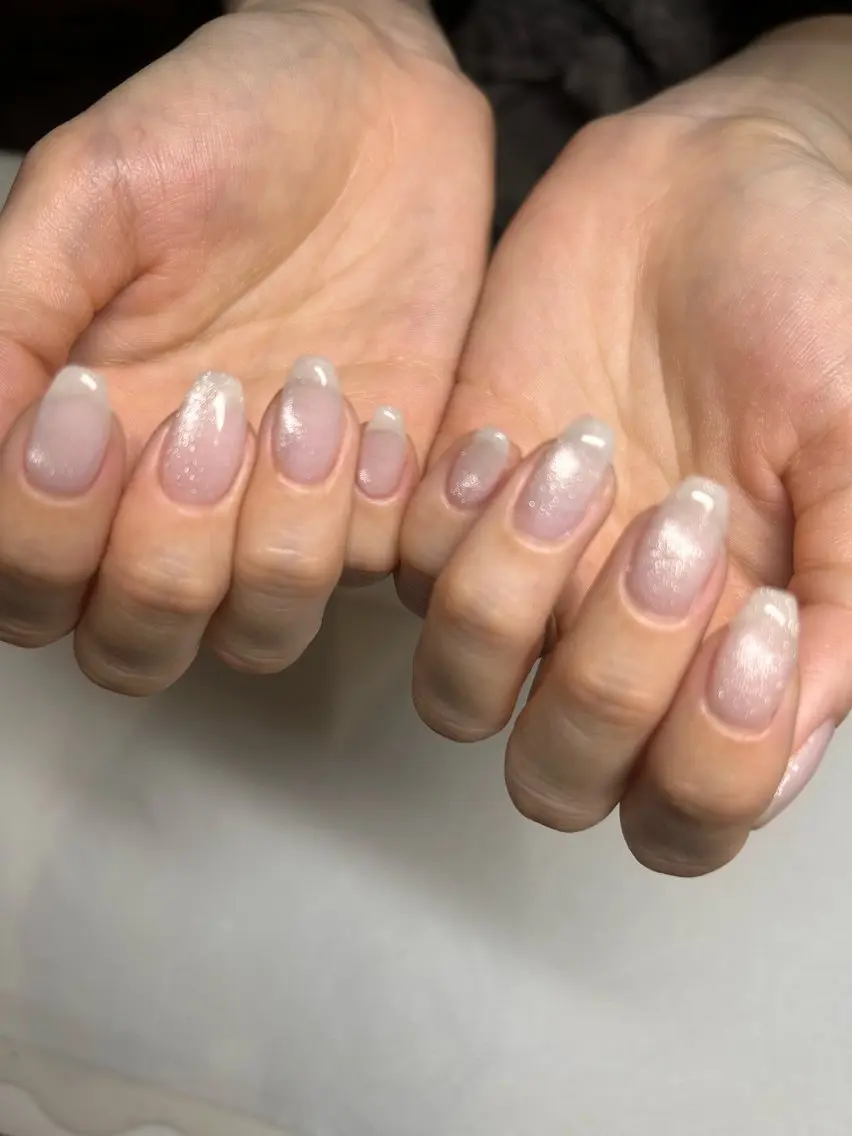 ネイル クリアネイル マグネットネイル ハンドネイル フェリーチェ瑞江店 新山のネイルデザイン