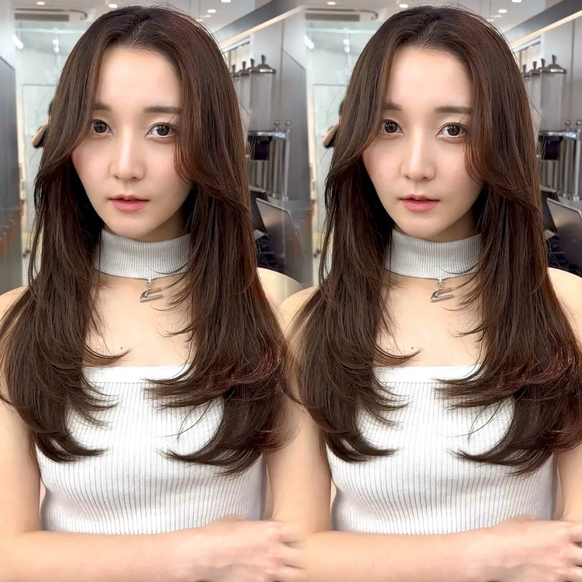 ロング カラー カット ヘアカラー トリートメント 髪質改善/縮毛矯正/ 韓国レイヤー/矢野のヘアスタイル