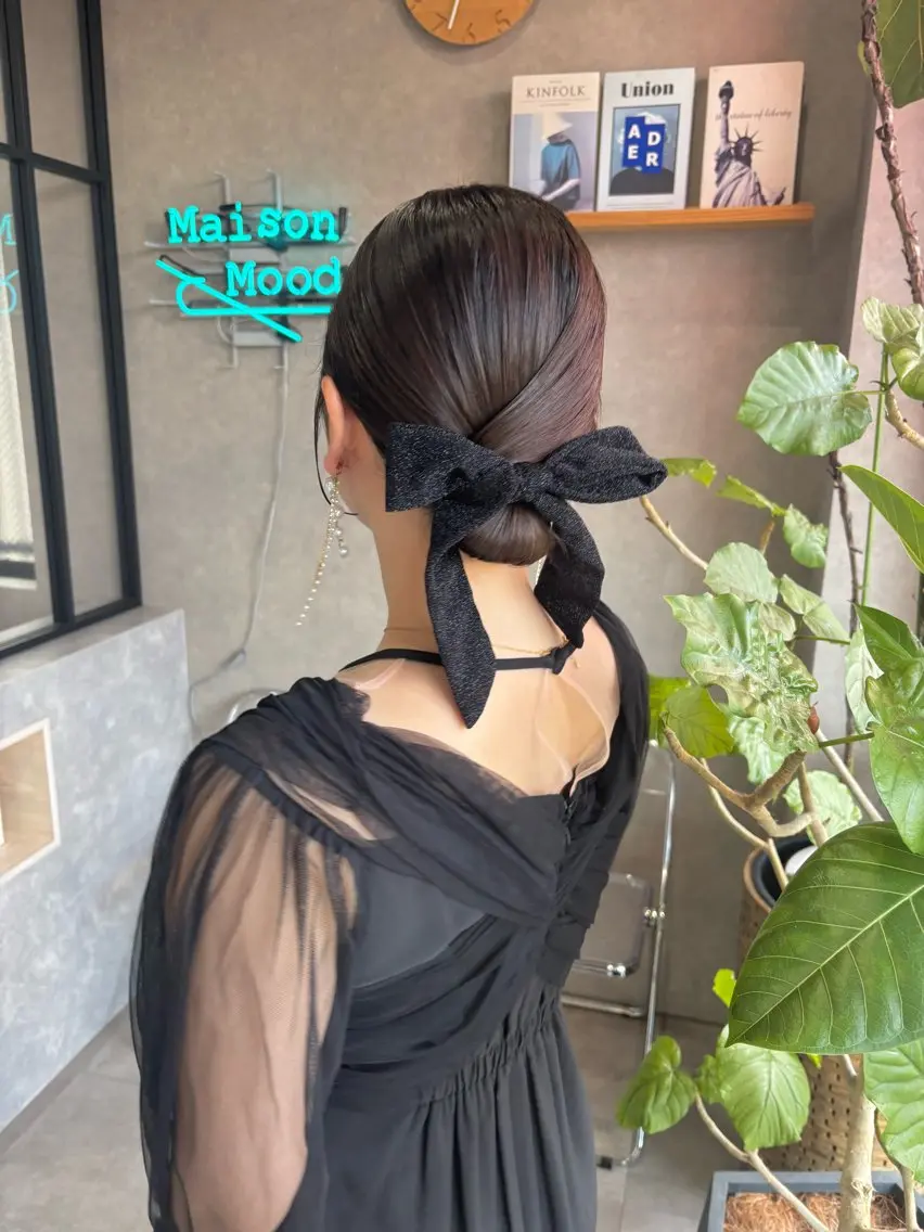 ミディアム ヘアセット 山岸 未玖のヘアスタイル