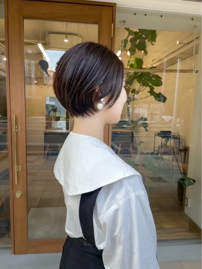 ショート ショートヘア 大阪デザインカラー/ カットモデル募集のヘアスタイル