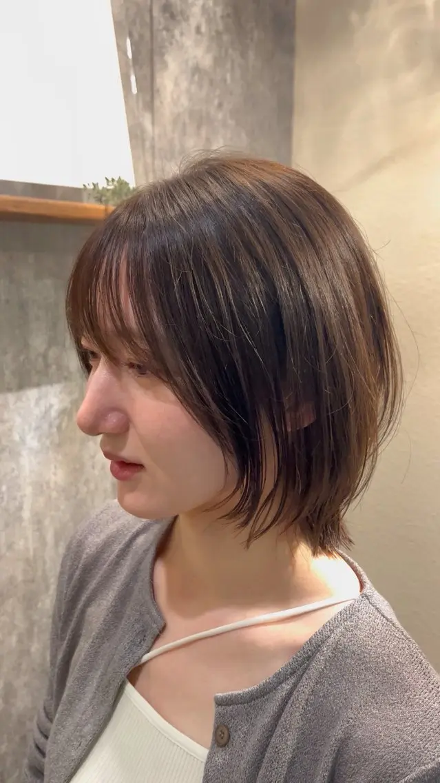 ショート カラー カット ヘアカラー レイヤーカット ✂︎玲旺のヘアスタイル