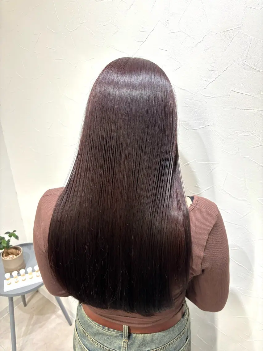 セミロング 久志 梨花のヘアスタイル