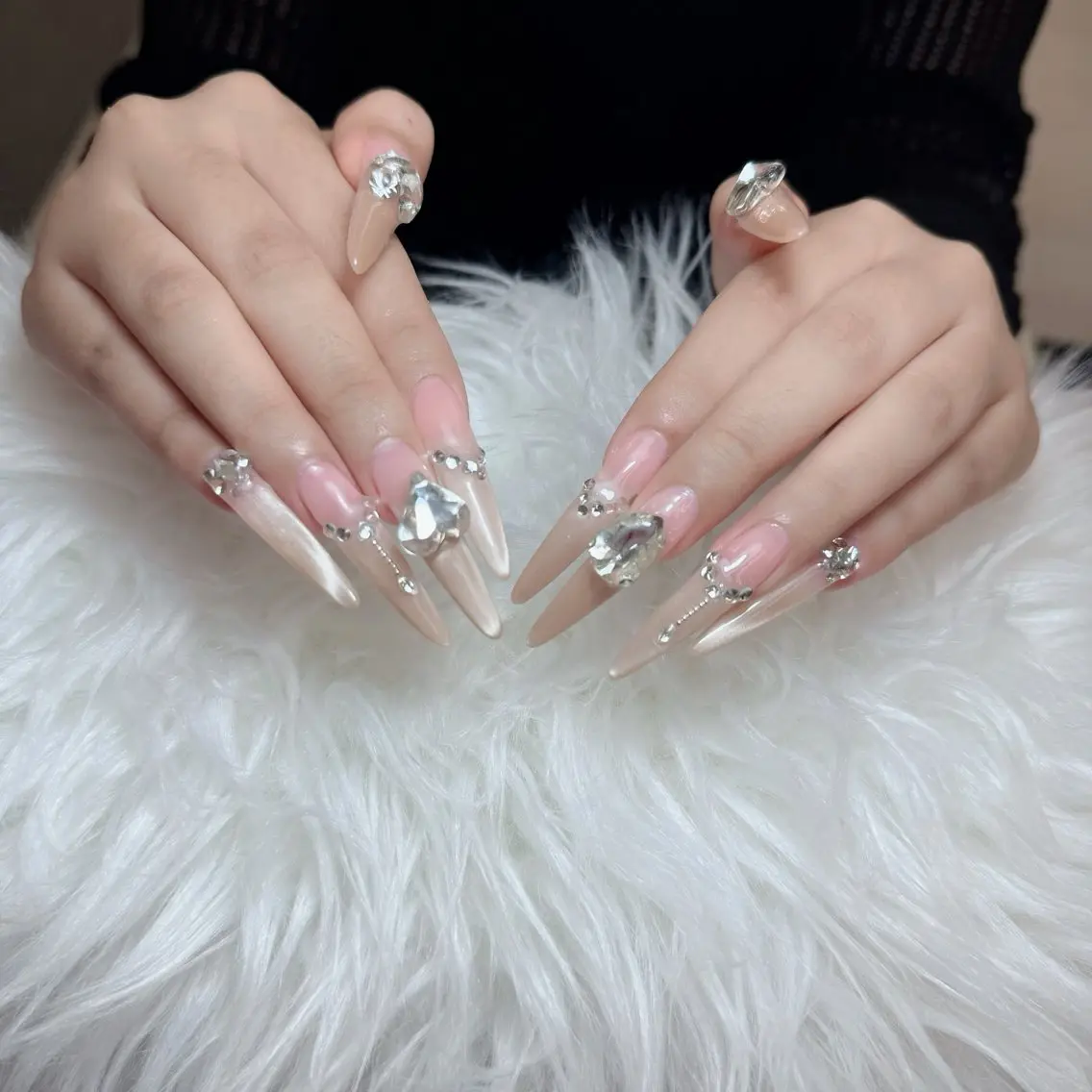 ネイル アートネイル フレンチネイル ジェルネイル 韓国ネイル マグネットネイル ハンドネイル Lenie Nail Okuboのネイルデザイン
