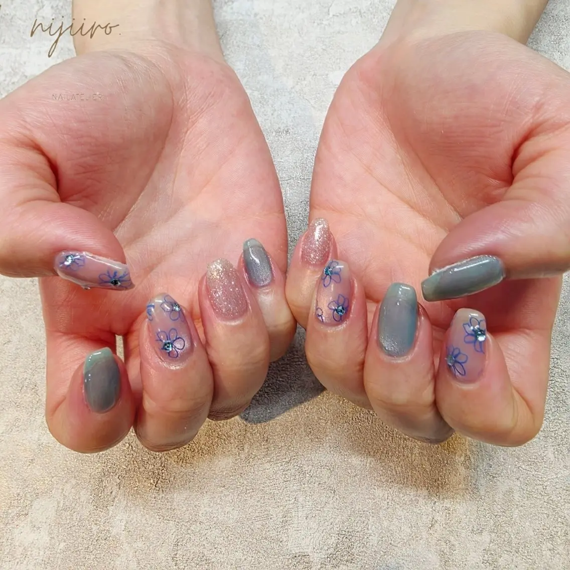 ネイル ハンドネイル nijiiro🌈 サトウのネイルデザイン