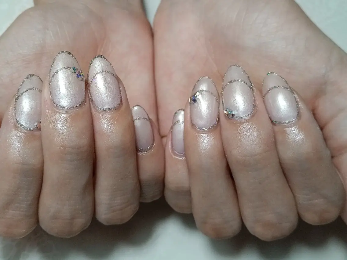 ネイル フレンチネイル Wisteria Nail_Yukieのネイルデザイン