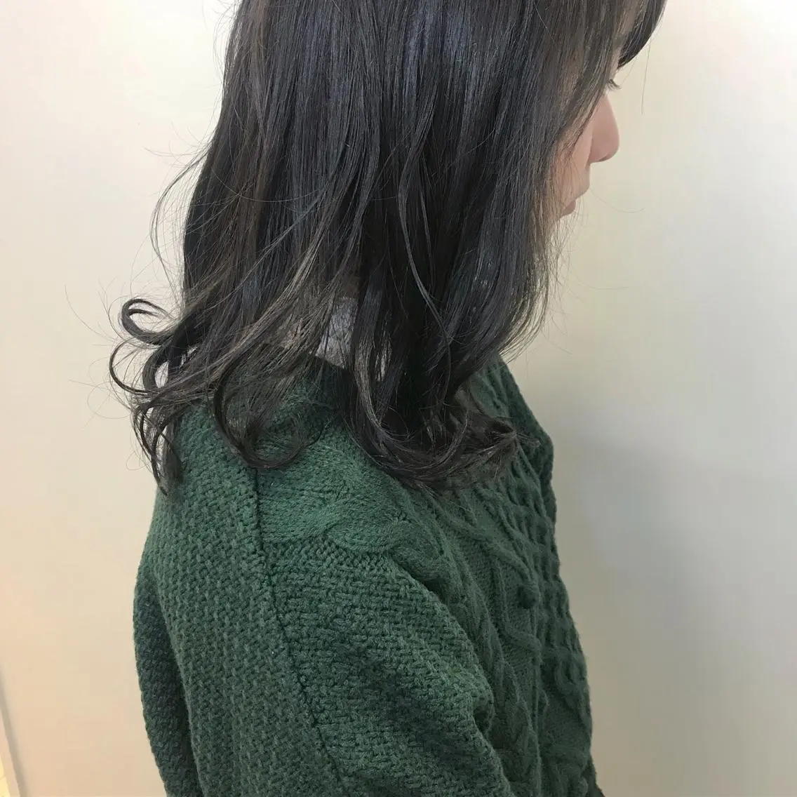 セミロング カラー 透明感カラー ヘアカラー トリートメント riho/レイヤー/ ハイトーン/ブリーチのヘアスタイル