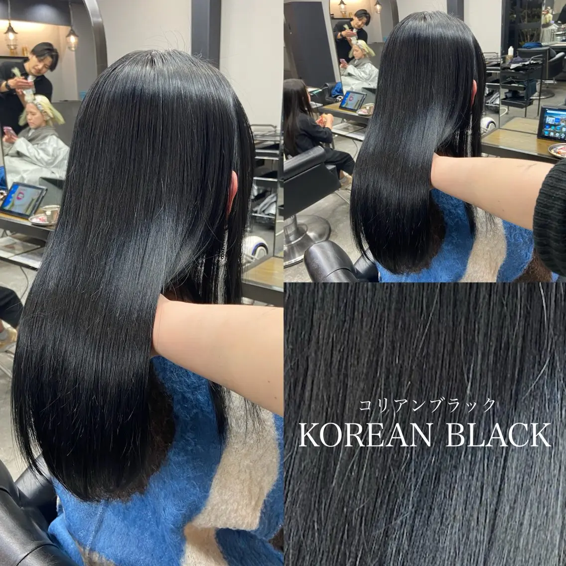 セミロング 韓国風ヘア ヘアカラー 韓国風・透明感カラー 💫ami💫のヘアスタイル