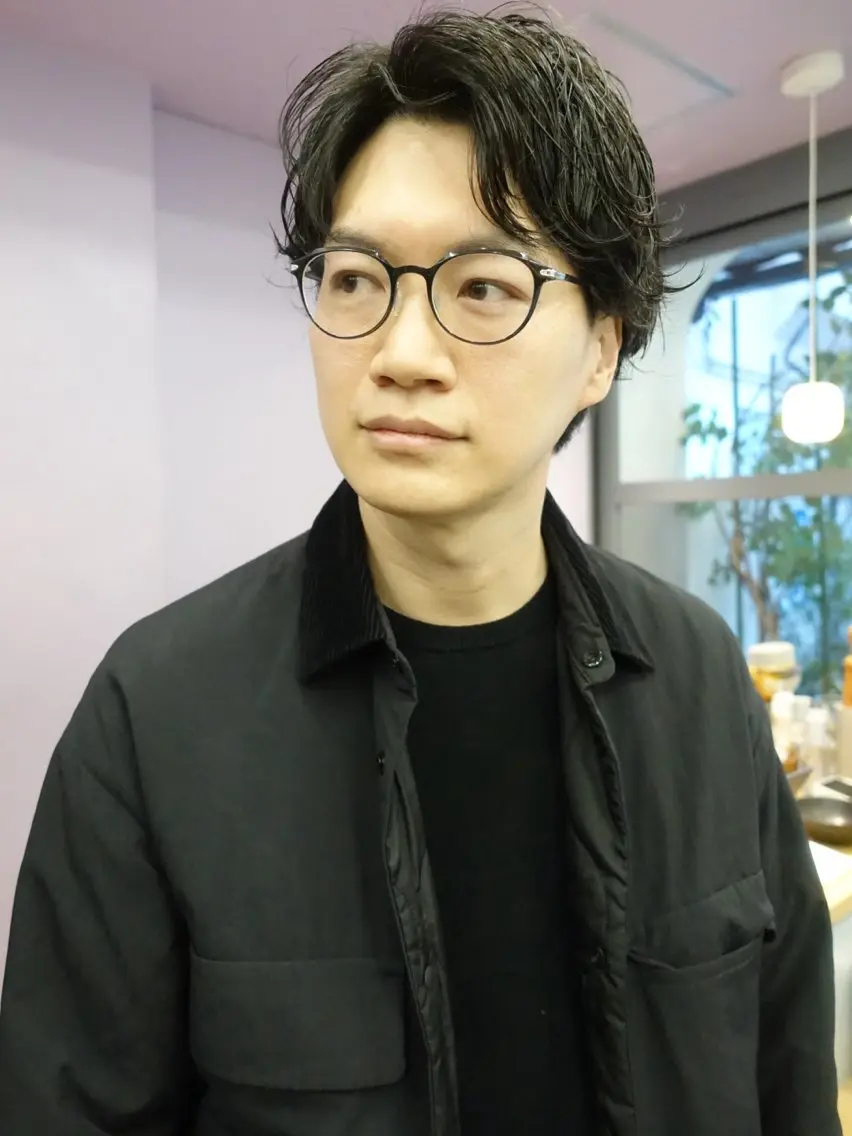 パーマ メンズ メンズパーマ ri saのヘアスタイル
