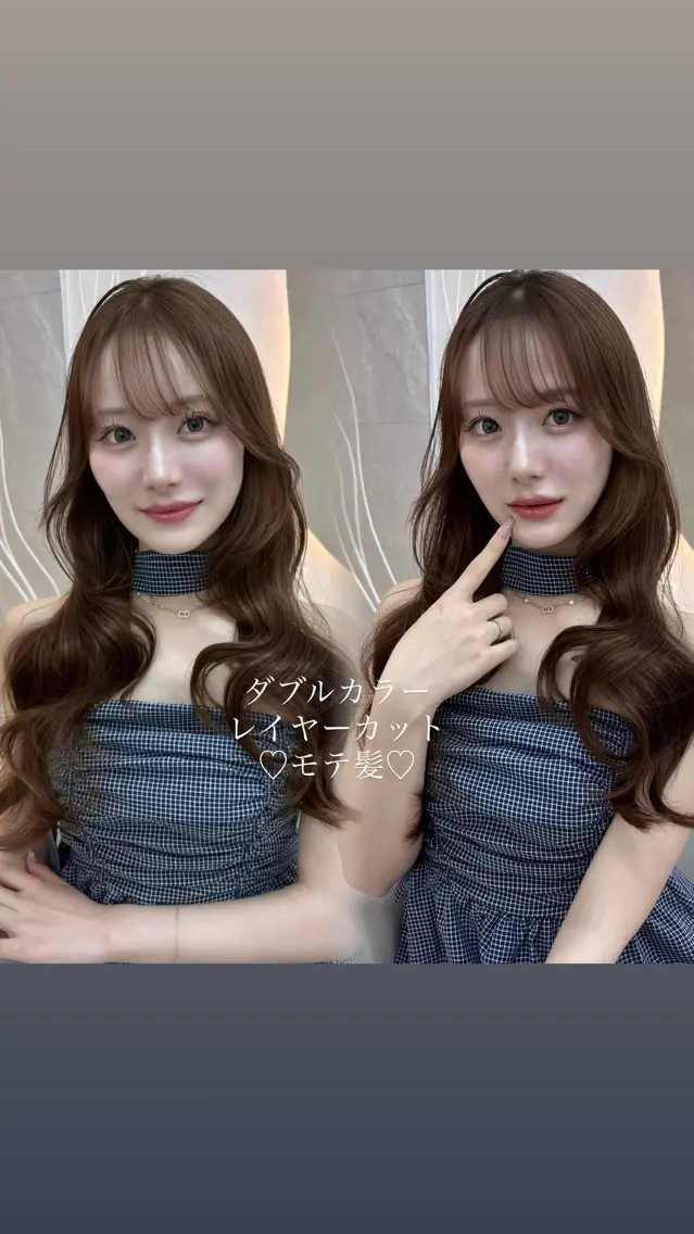 セミロング 顔周りカット 髪質改善 韓国風ヘア ️🫧中島遼香🫧 Ess🪽髪質改善のヘアスタイル
