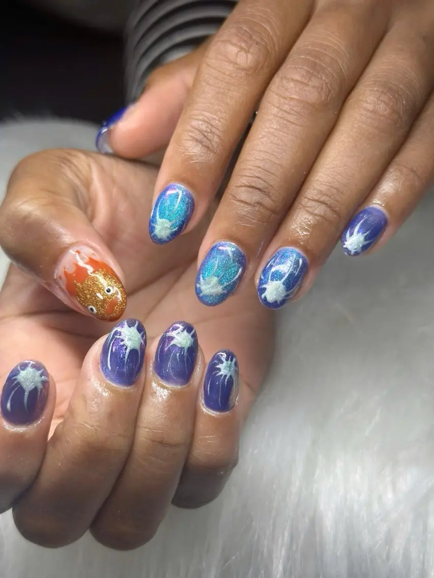 ネイル ボルドー ブラウン チークネイル ドット フットネイル ハンドネイル NAILS BAR SHINJUKUのネイルデザイン