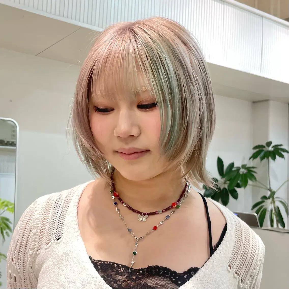 ショート カラー 顔周りカット ヘアカラー トリートメント 🔷ダブルカラーハイ トーン🔷櫻井走のヘアスタイル