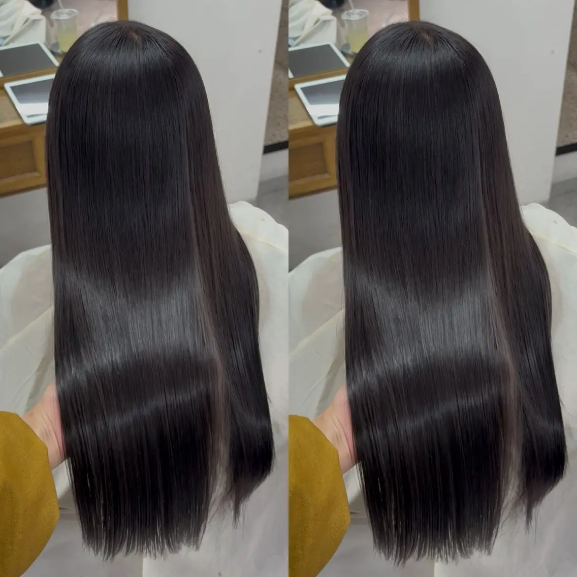 ロング カラー ヘアカラー トリートメント なんば、心斎橋🍓 ハイトーンnicoのヘアスタイル