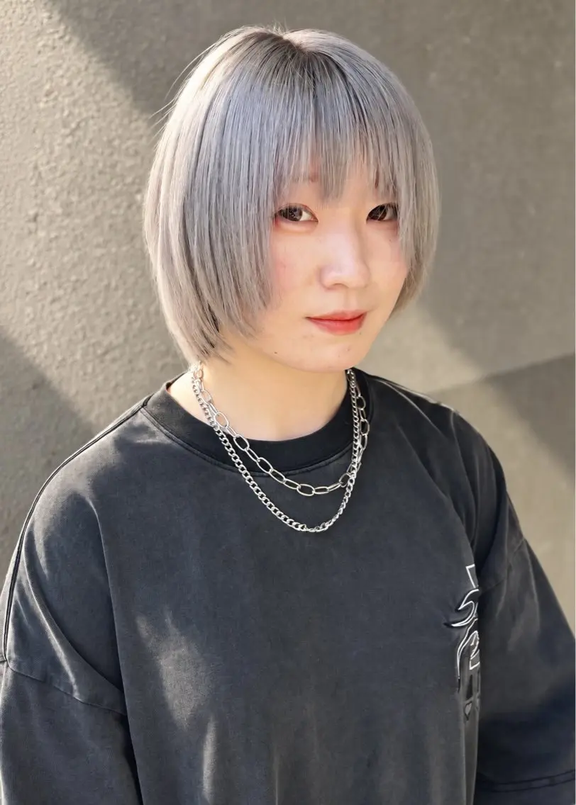 ミディアム 🐰ハイトーンカラー 畠山　渡🐰のヘアスタイル