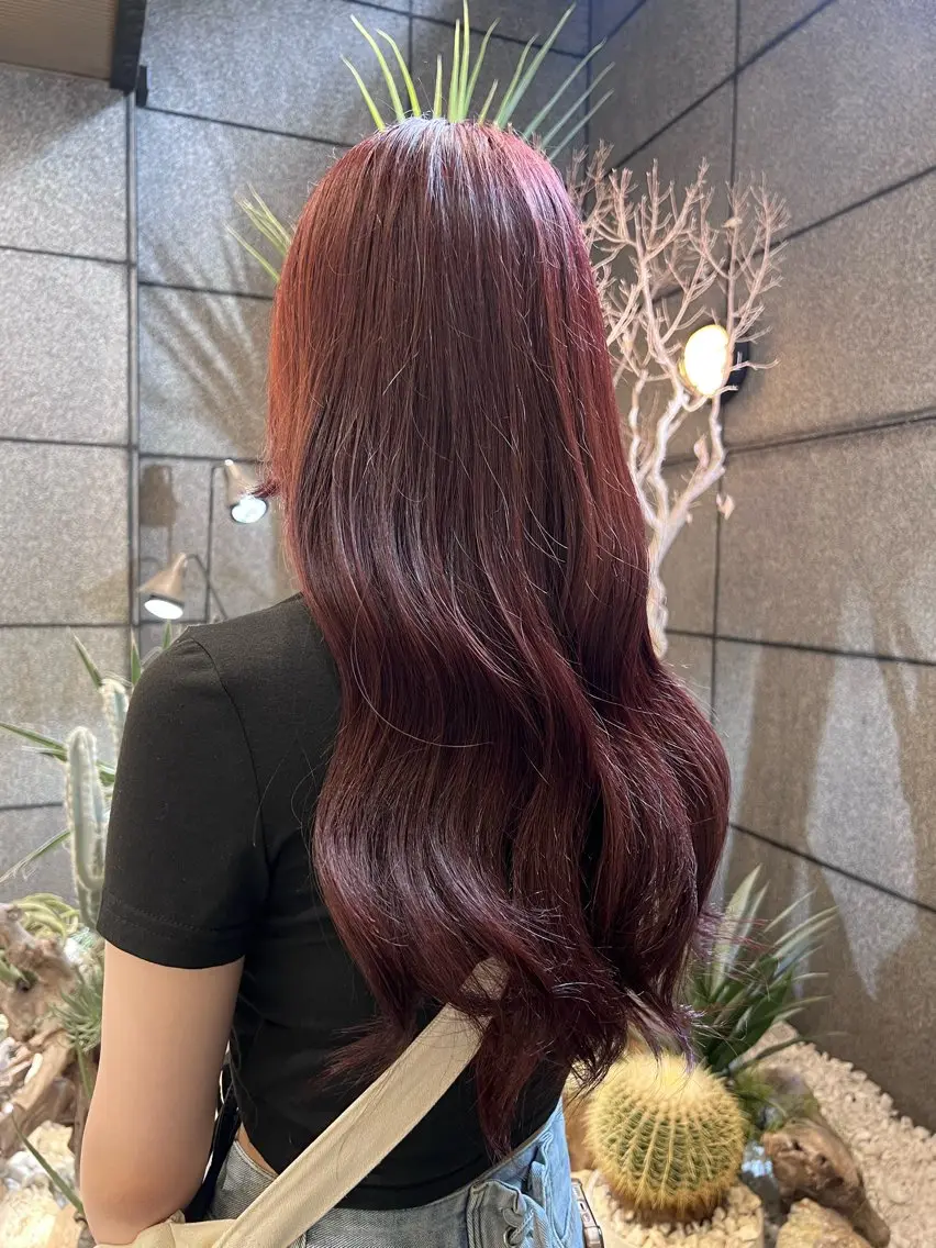ロング カラー ヘアカラー 酸性ストレート人気 No,1/カスミ🩰のヘアスタイル