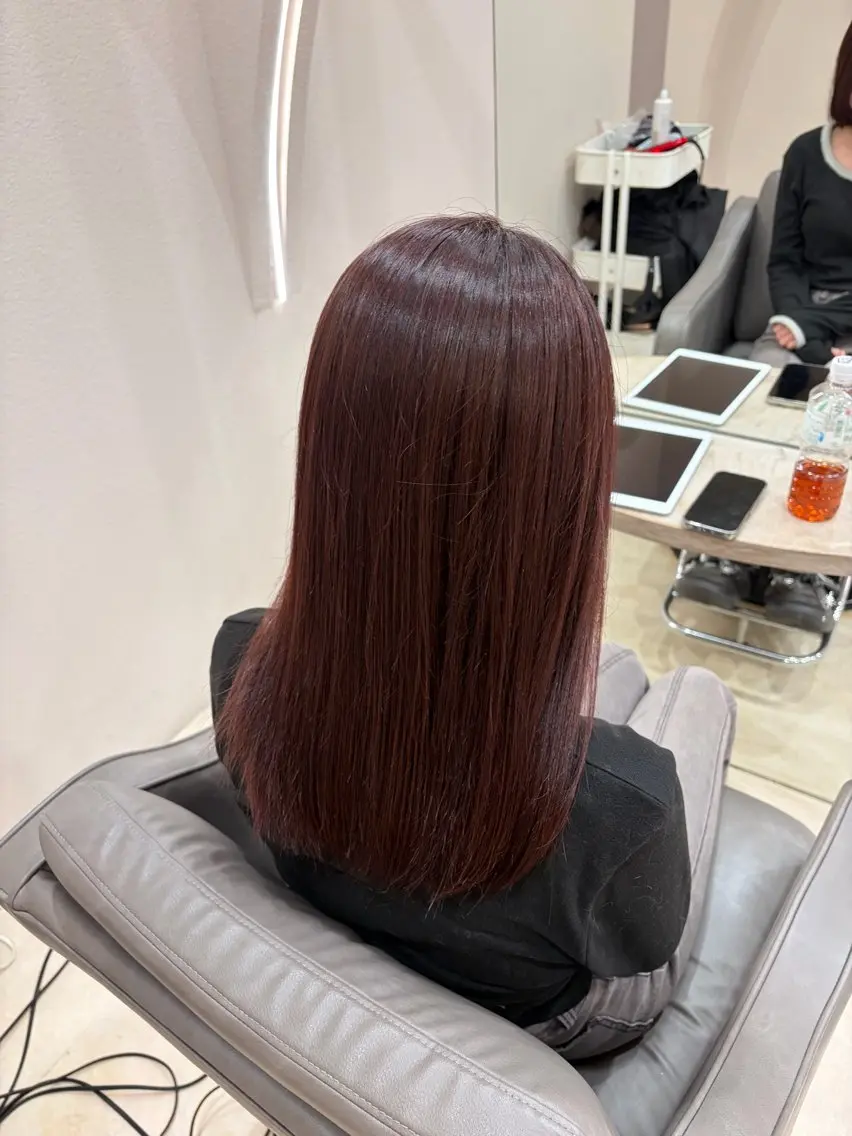 ロング ヘアカラー トリートメント 中島 菜々のヘアスタイル