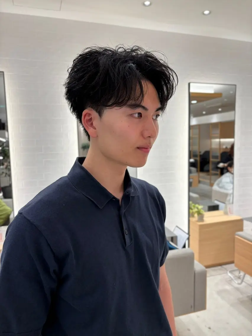 ショート ショートヘア 大人のメンズパーマ 専門美容師:植原瑞樹のヘアスタイル